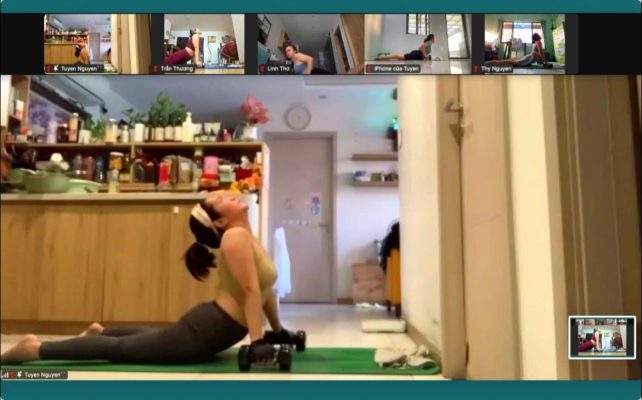 Lớp tập phối hợp qua Zoom 5h