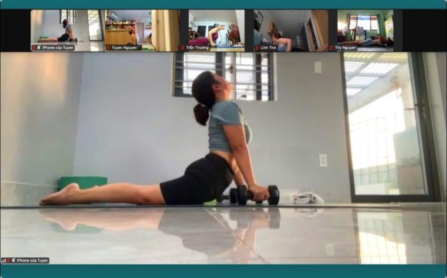 Lớp tập phối hợp qua Zoom 5h