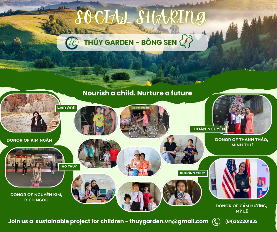 Thủy Garden in the Project of Education Donation for Special Children With Bong Sen Fund