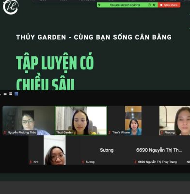 Coaching kiến thức tập luyện qua Zoom- Thủy Health Coach