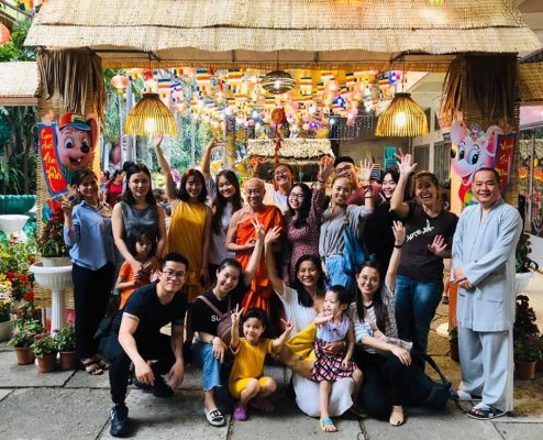 Thủy Garden in Mid Autum Festival at Ky Quang Pagoda